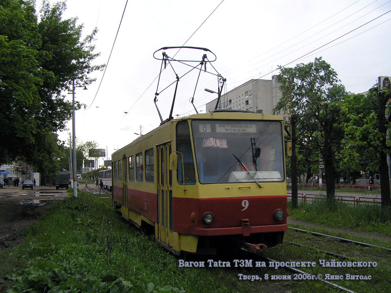 Тверь. Tatra T6B5 (Tatra T3M) №9