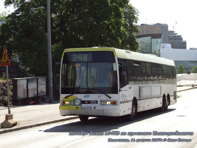 Хельсинки. Ikarus EAG E94.03 (Scania L94UB 6x2) AZN-678