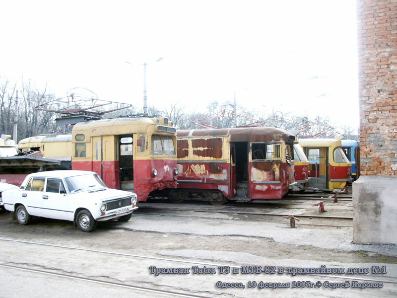 Одесса. МТВ-82 №919, МТВ-82 №935, Tatra T3R.P №4029