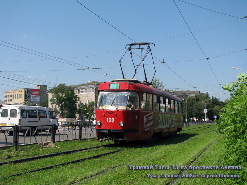 Тула. Tatra T3SU №122