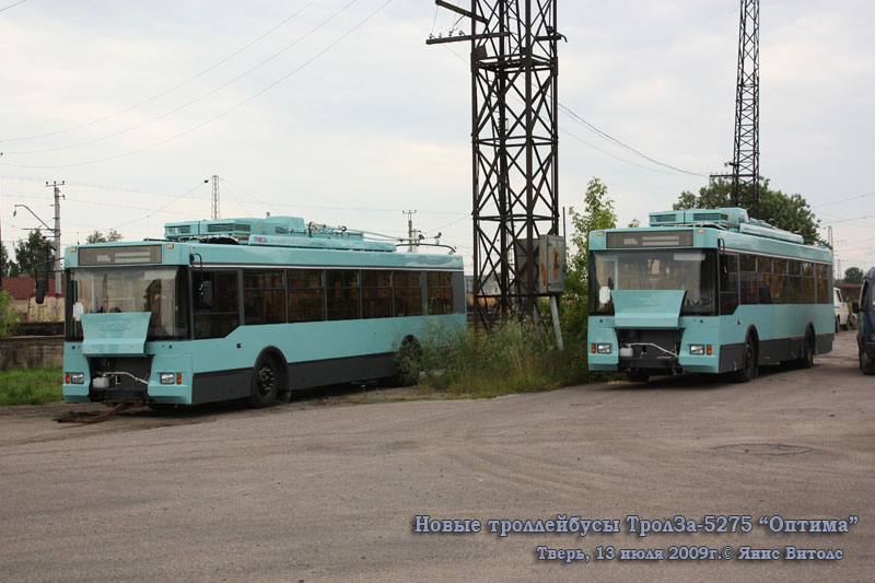 Тверь. Новые троллейбусы ТролЗа-5275 Оптима