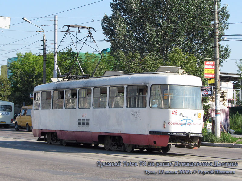 Тула. Tatra T3SU №415