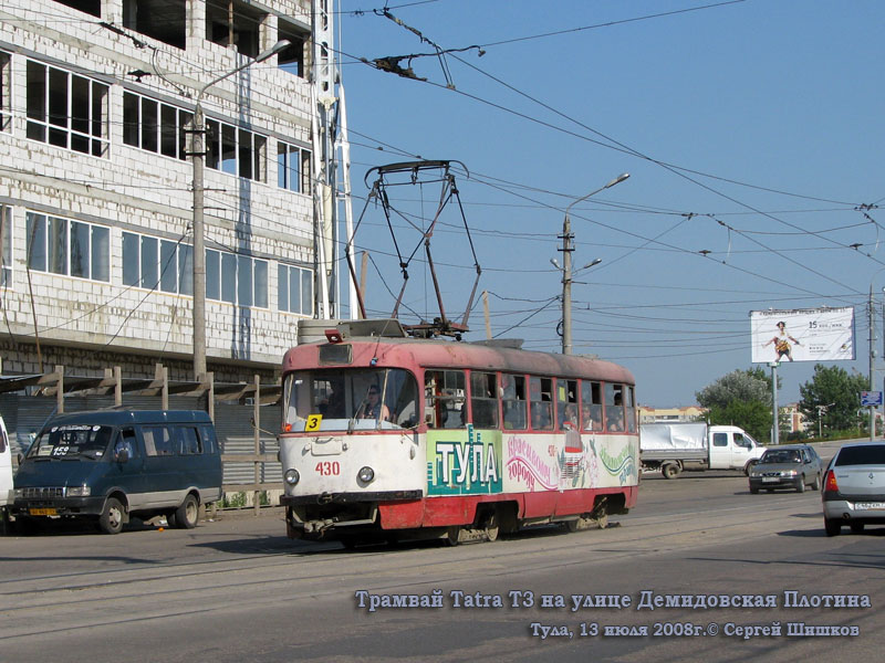 Тула. Tatra T3SU №430
