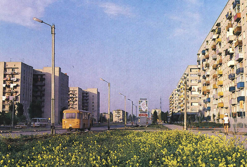 Таганрог. Автобусы ЛиАЗ-677 и ЛАЗ-695 на улице Чехова