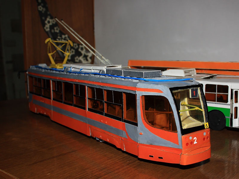 Таганрог. Модель трамвая 71-623