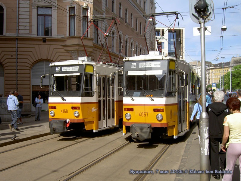 Будапешт. Tatra T5C5 №4160, Tatra T5C5 №4057