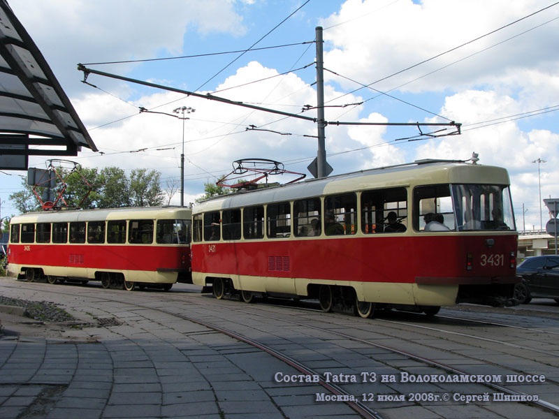 Москва. Tatra T3 (МТТЧ) №3435, Tatra T3 (МТТЧ) №3431