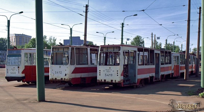 Санкт-Петербург. ЛВС-86К №5022, ЛМ-68М №5412, ЛМ-68М №5419