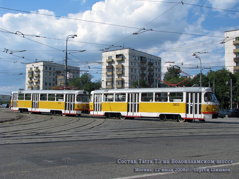 Москва. Tatra T3SU №3852, Tatra T3SU №3931