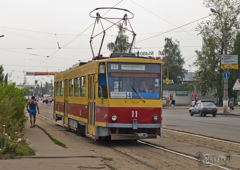 Тверь. Tatra T6B5 (Tatra T3M) №11