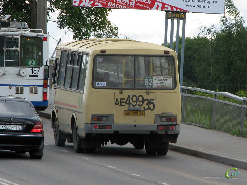 Вологда. ПАЗ-32054 ае499