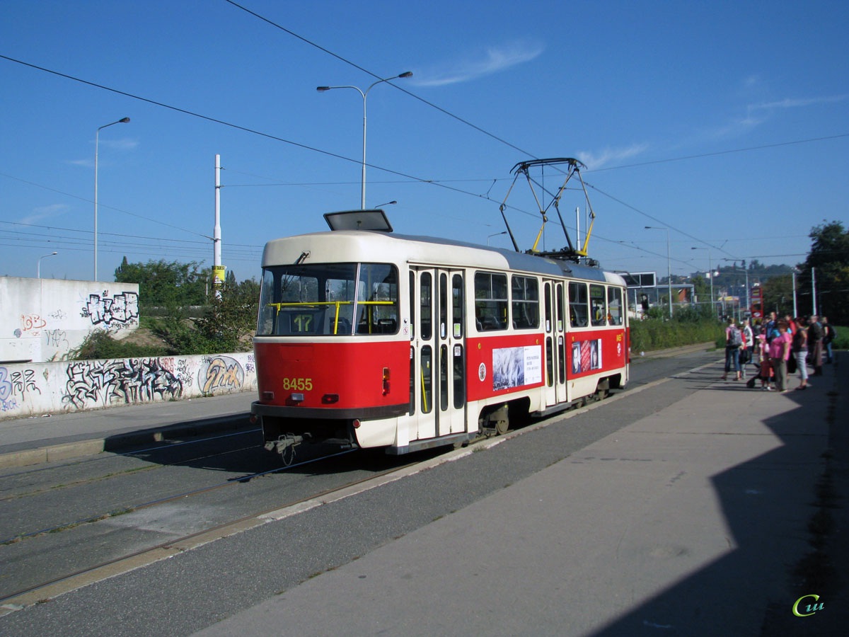 Прага. Tatra T3R.P №8455