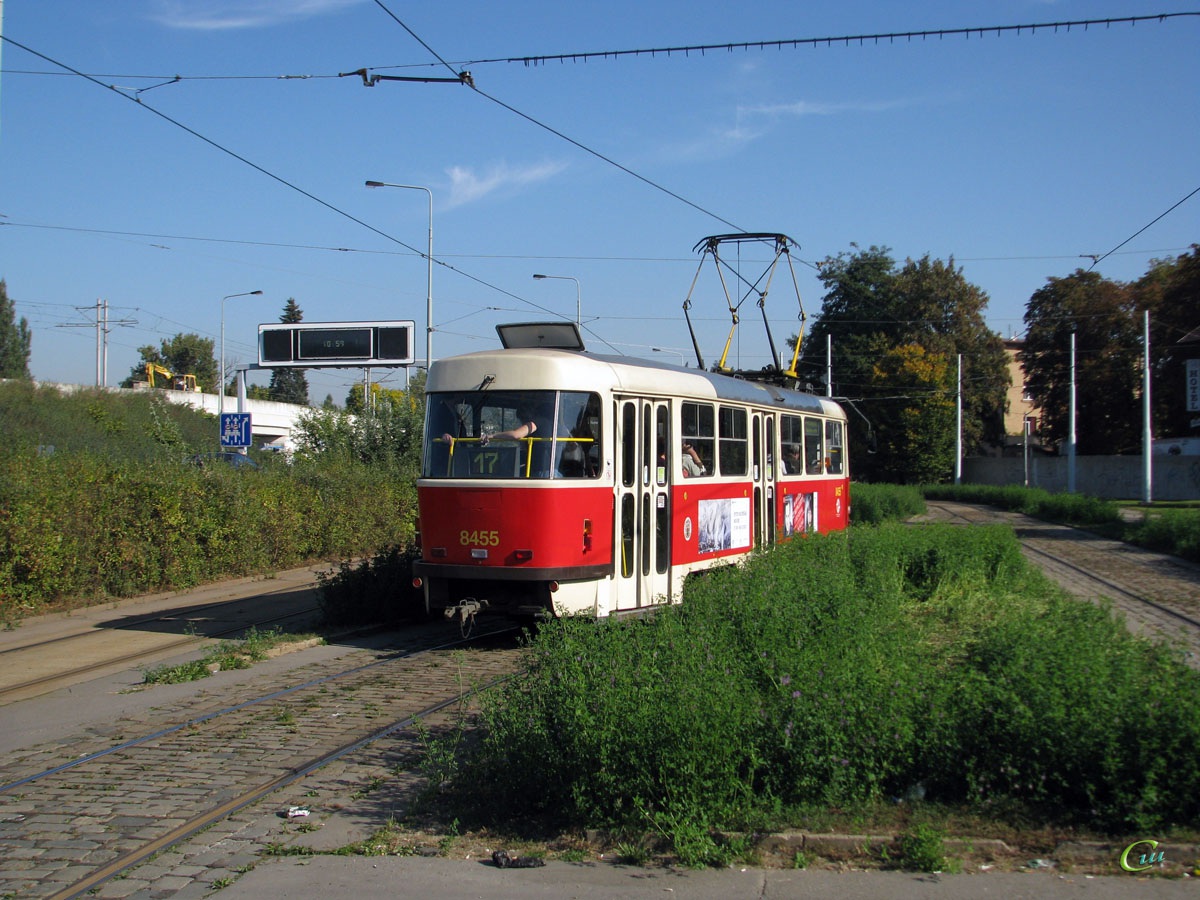 Прага. Tatra T3R.P №8455