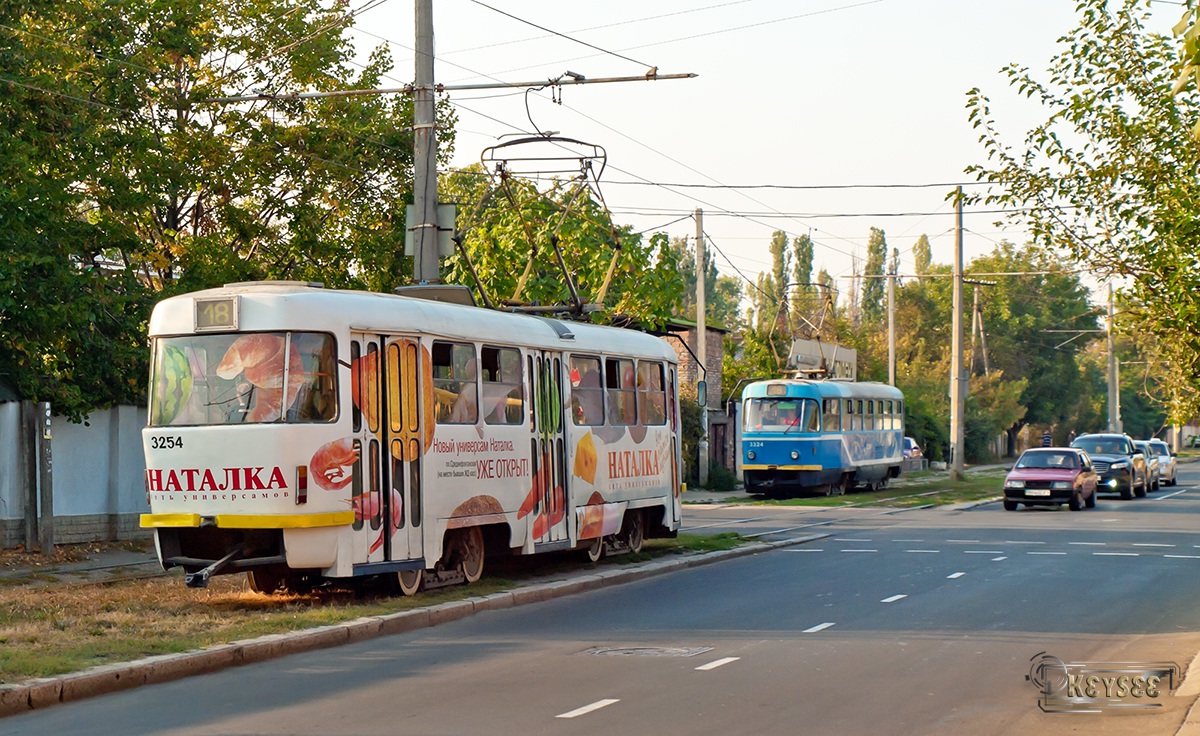 Одесса. Tatra T3R.P №3324, Tatra T3R.P №3254
