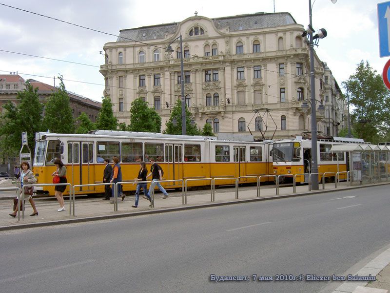 Будапешт. Ganz CSMG3 №1459, Tatra T5C5 №4039