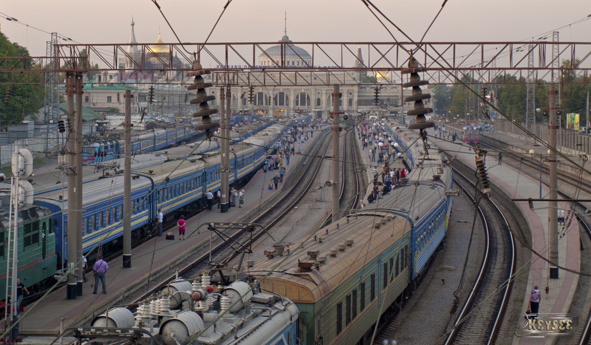 Одесса. Общий вид путей станции Одесса-Главная