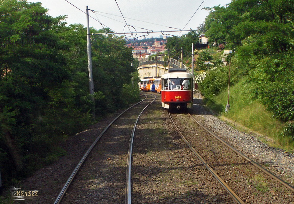 Прага. Tatra T3M №8099