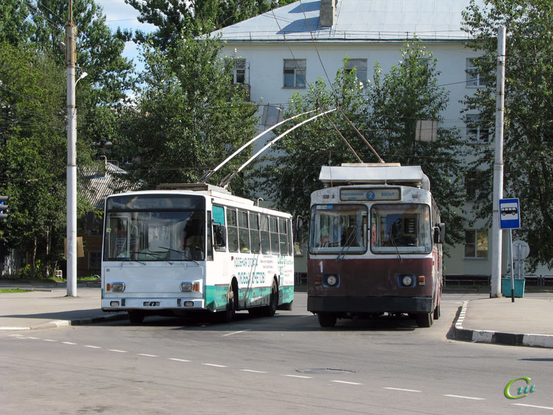 Великий Новгород. ЗиУ-682 КР Иваново №1, Škoda 14TrM (ВМЗ) №23