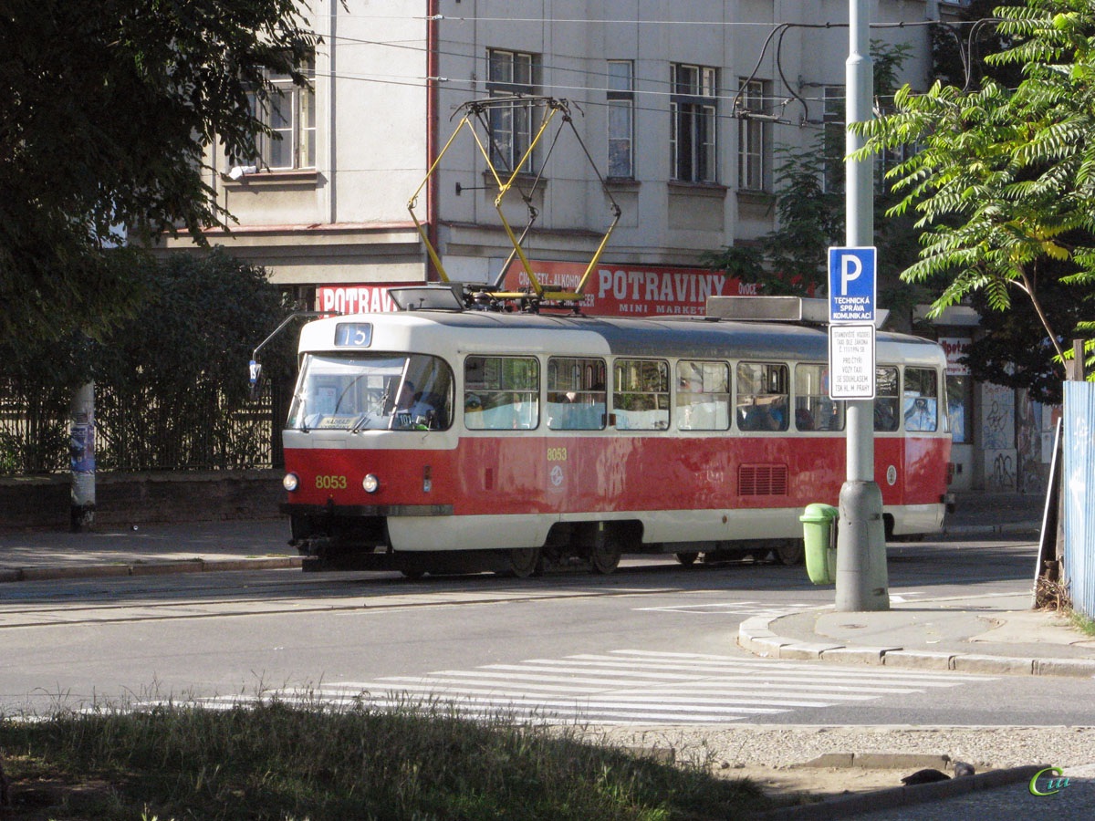 Прага. Tatra T3M2-DVC №8053