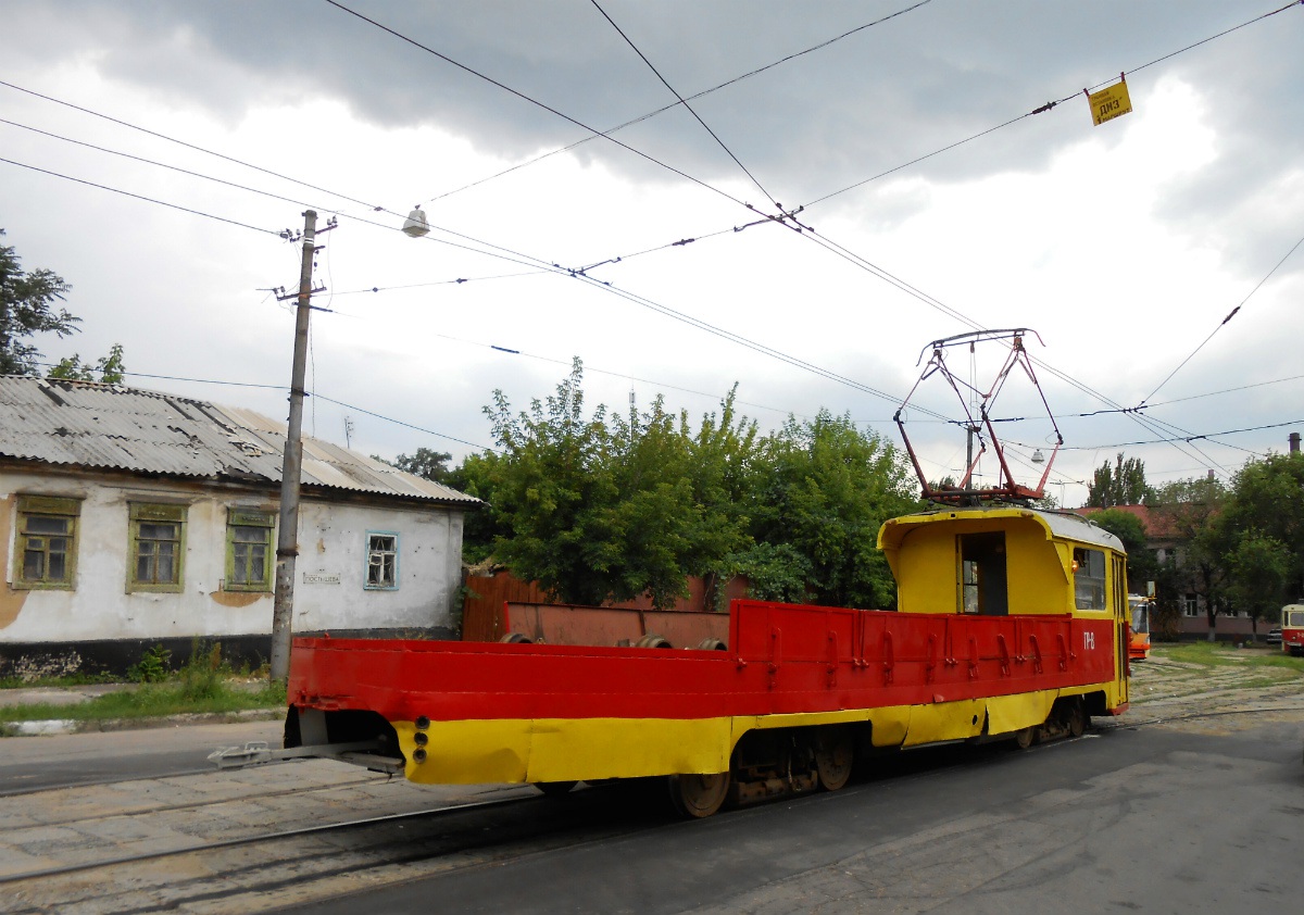 Донецк. Служебный трамвай Tatra T3 №ГР-8