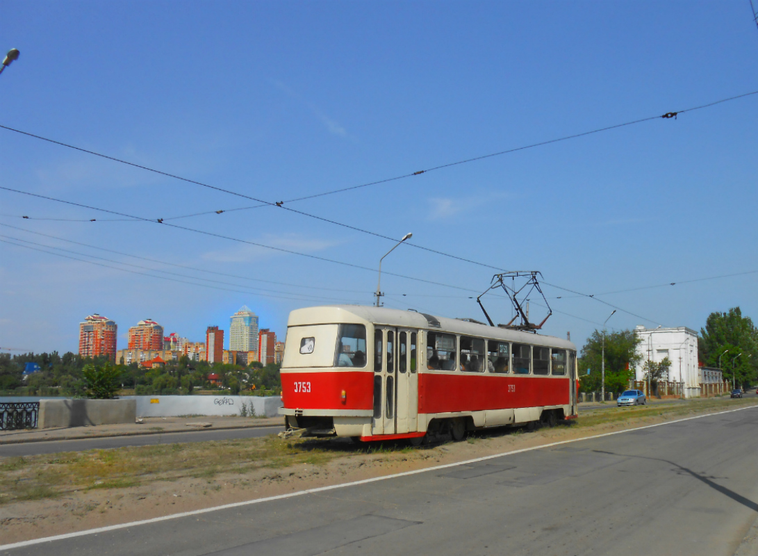 Донецк. Tatra T3 (двухдверная) №3753