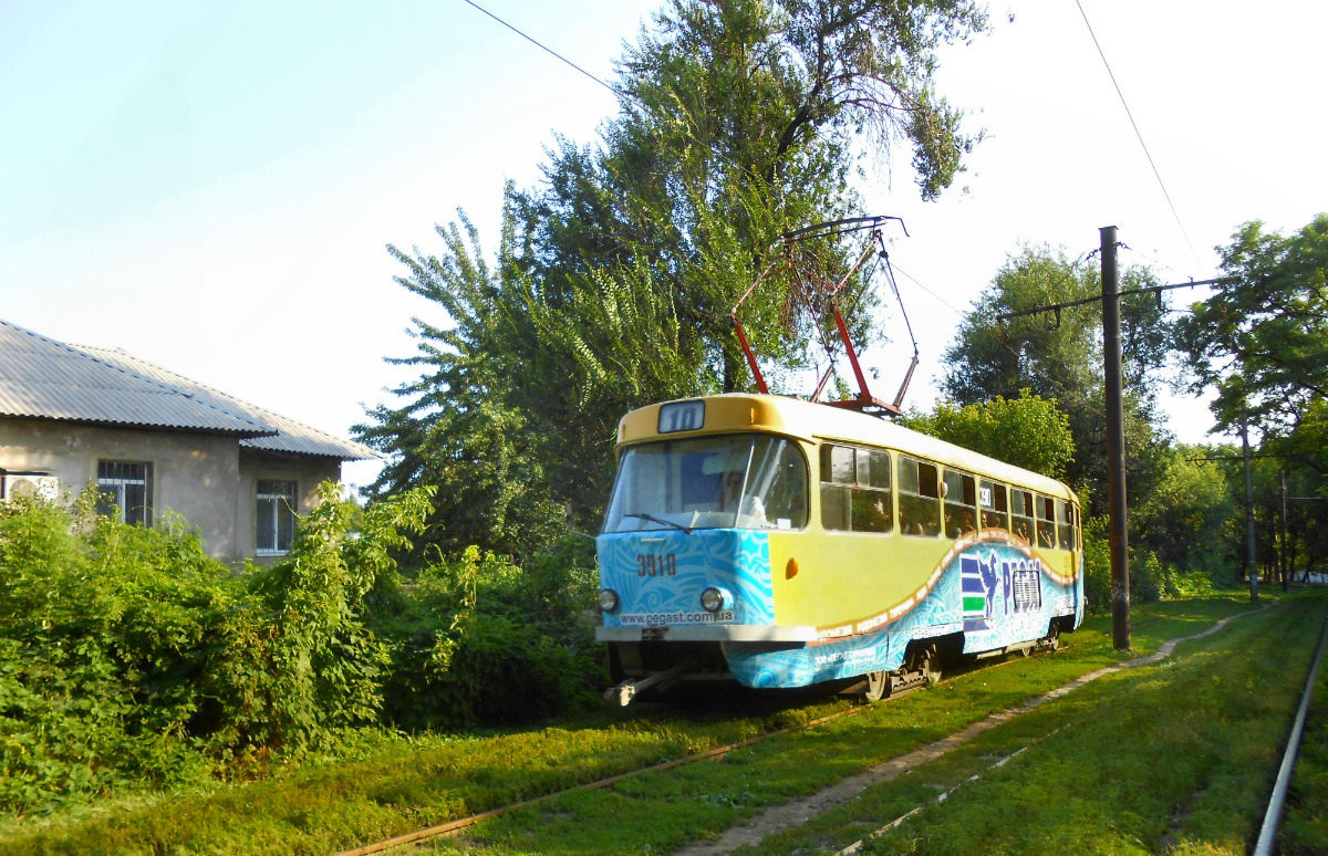 Донецк. Tatra T3 (двухдверная) №3910