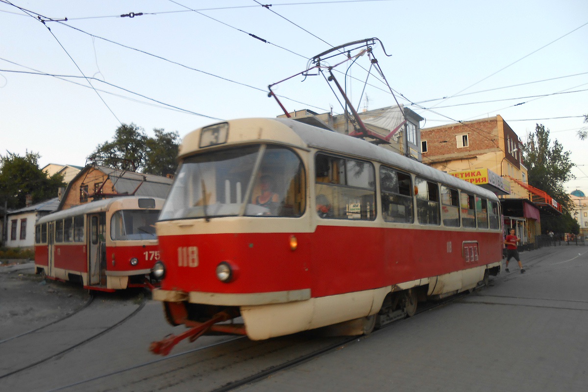 Донецк. Tatra T3SU №175, Tatra T3SU №118