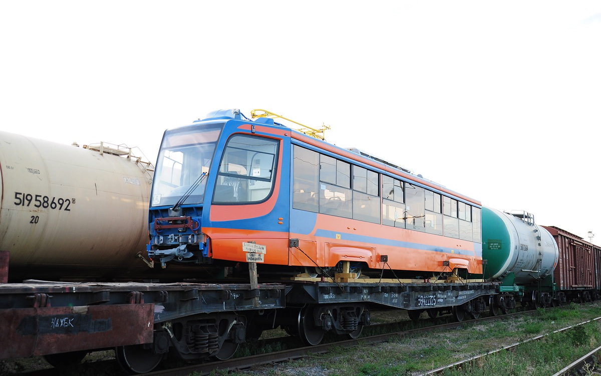Таганрог. Вторая партия вагонов 71-623-02 (КТМ-23) на станции Марцево