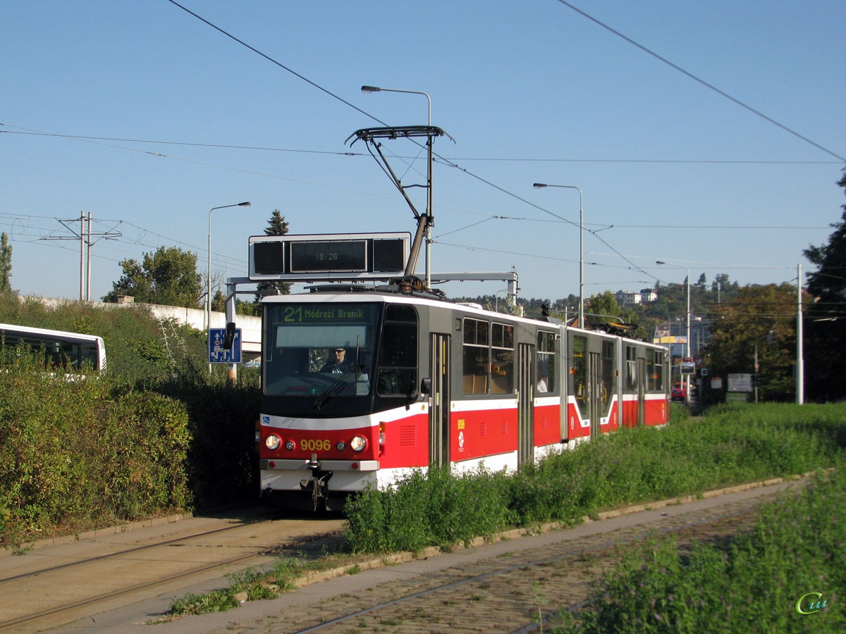 Прага. Tatra KT8D5 №9096