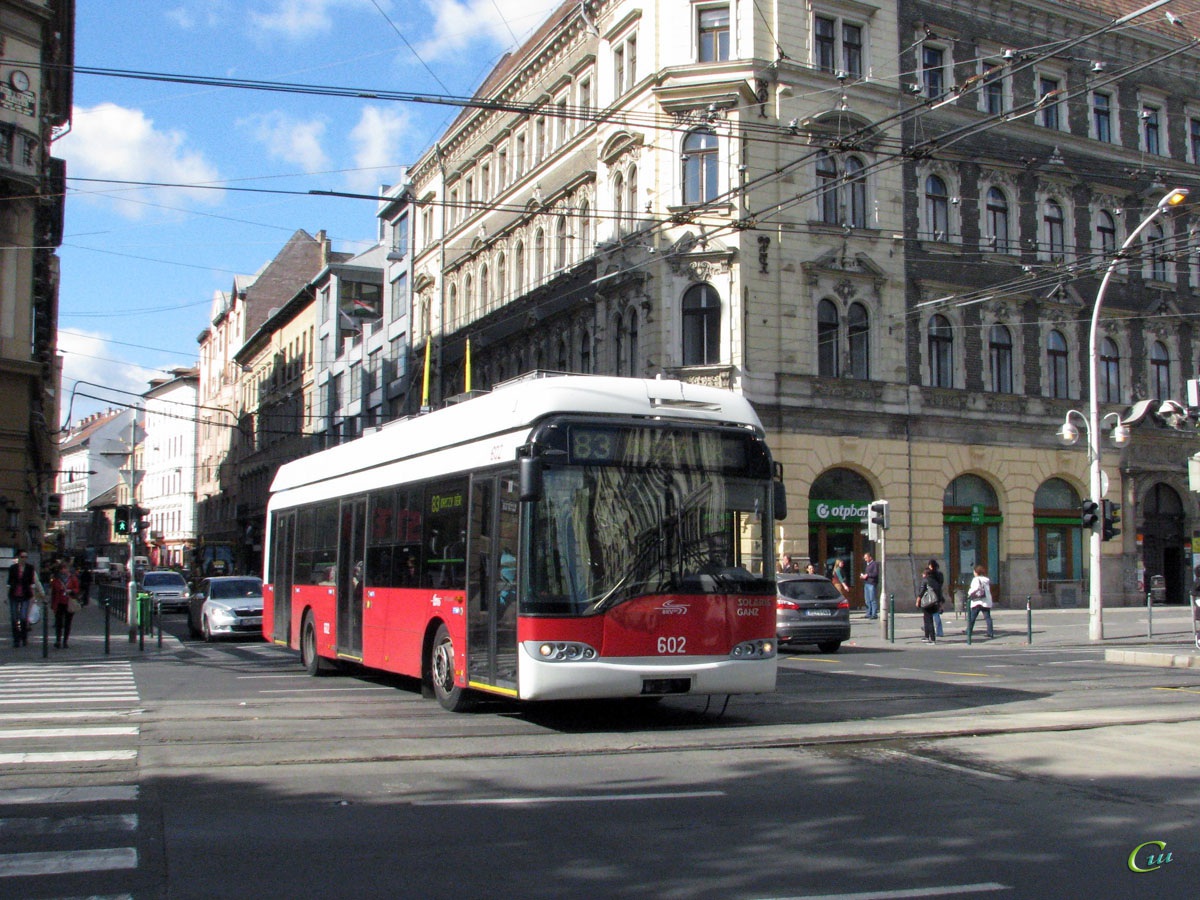 Будапешт. Solaris Trollino 12B №602