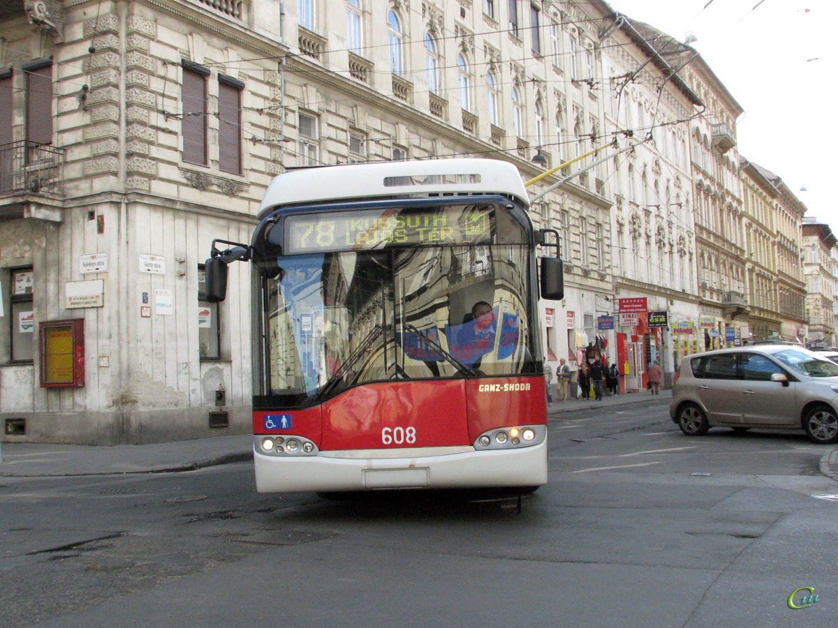 Будапешт. Solaris Trollino 12B №608