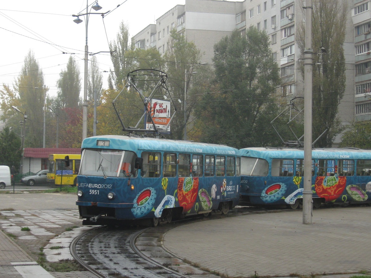 Киев. Tatra T3SU №5951, Tatra T3SU №5910