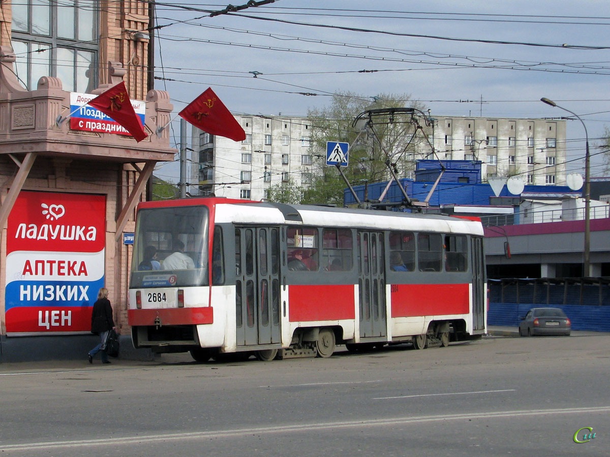 Нижний Новгород. Tatra T3SU КВР ТРЗ №2684