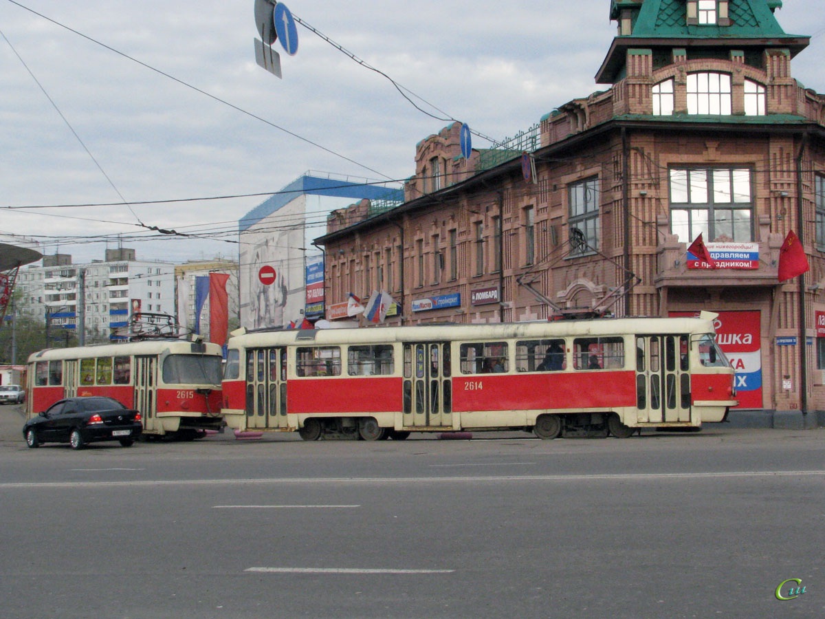Нижний Новгород. Tatra T3SU №2614, Tatra T3SU №2615