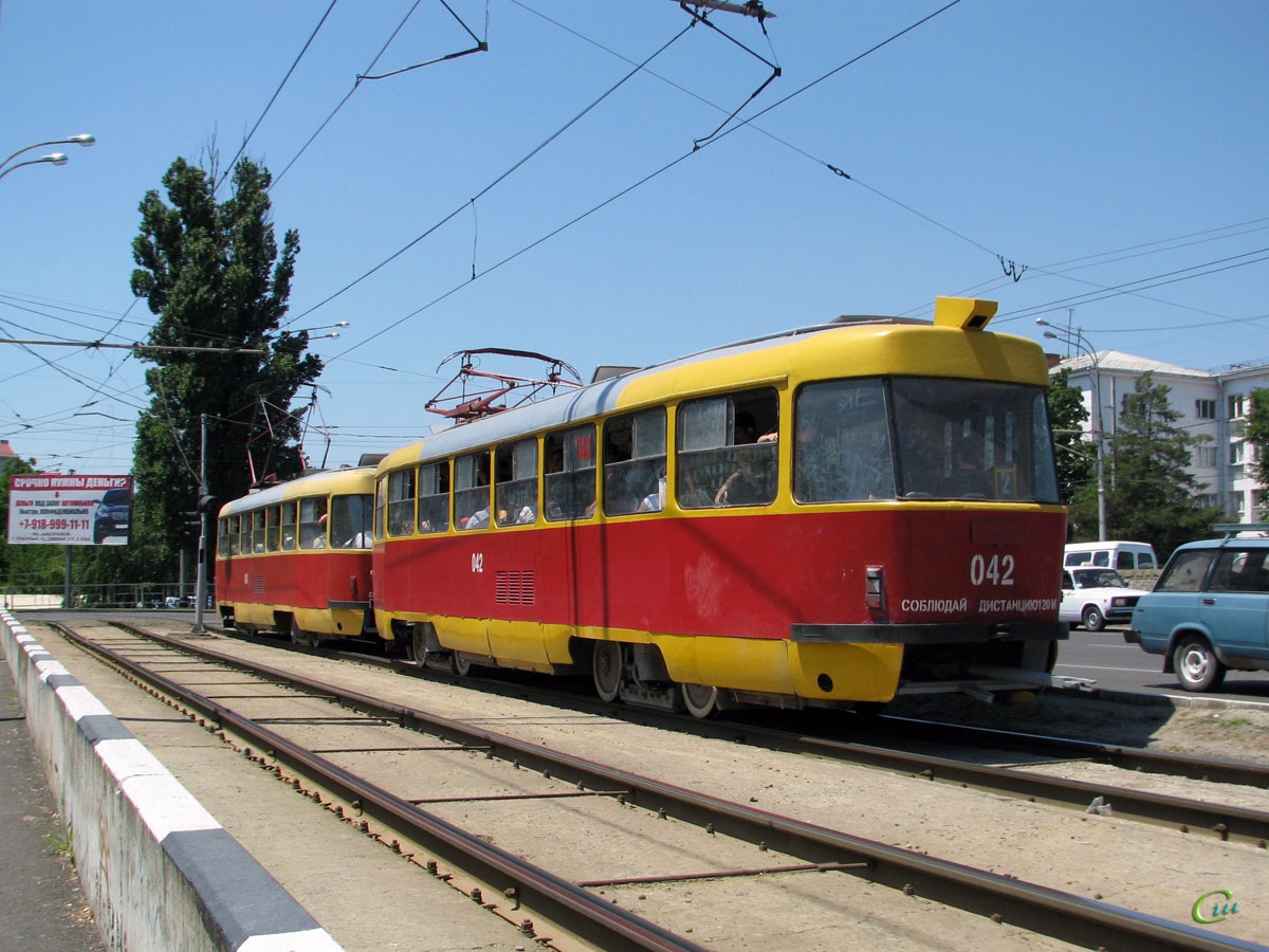 Краснодар. Tatra T3SU №043, Tatra T3SU №042
