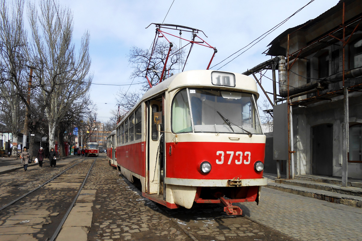 Донецк. Tatra T3 (двухдверная) №3733