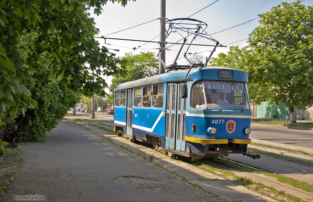 Одесса. Tatra T3R.P №4077
