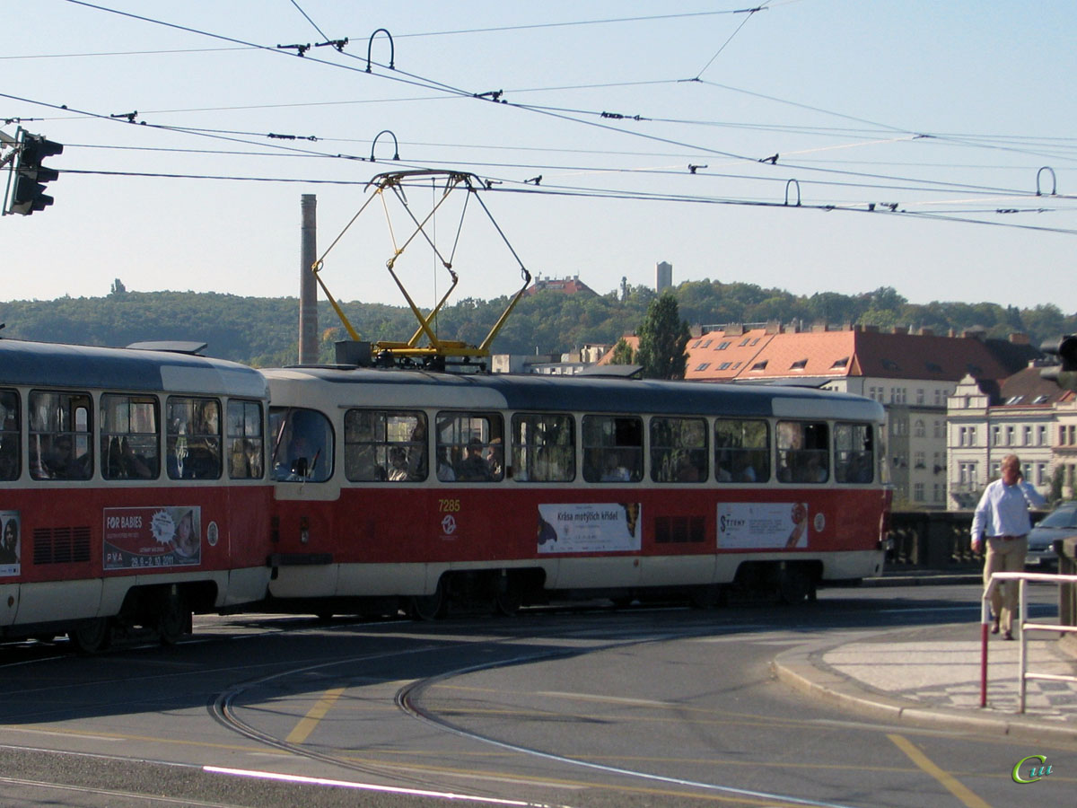 Прага. Tatra T3SUCS №7285