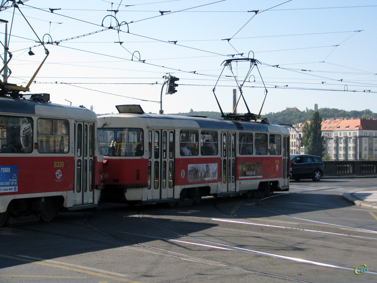 Прага. Tatra T3R.P №8338