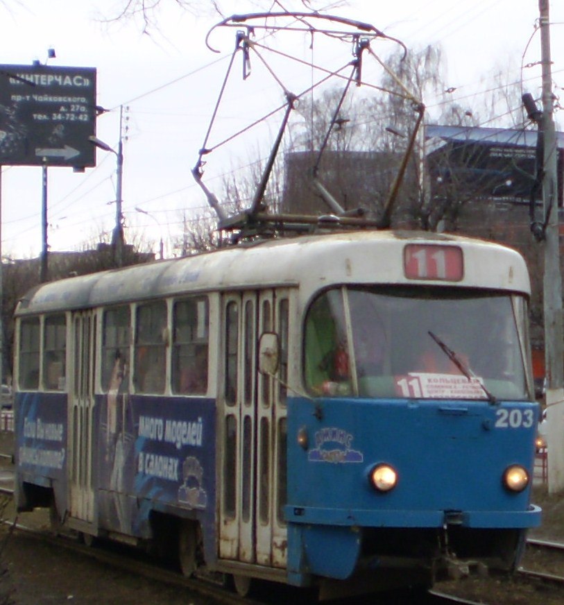 Тверь. Tatra T3SU №203