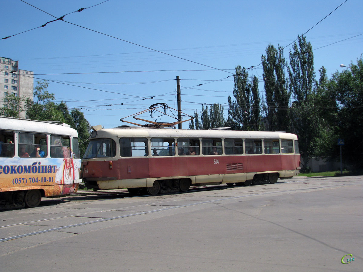 Харьков. Tatra T3SU №514