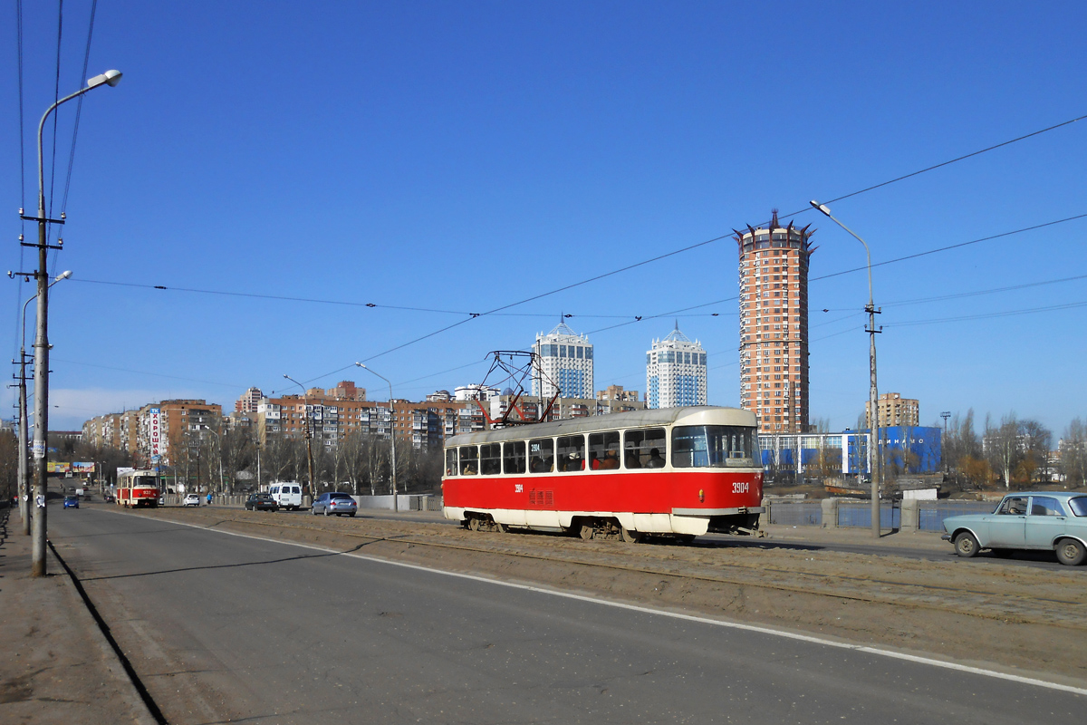 Донецк. Tatra T3 (двухдверная) №3904