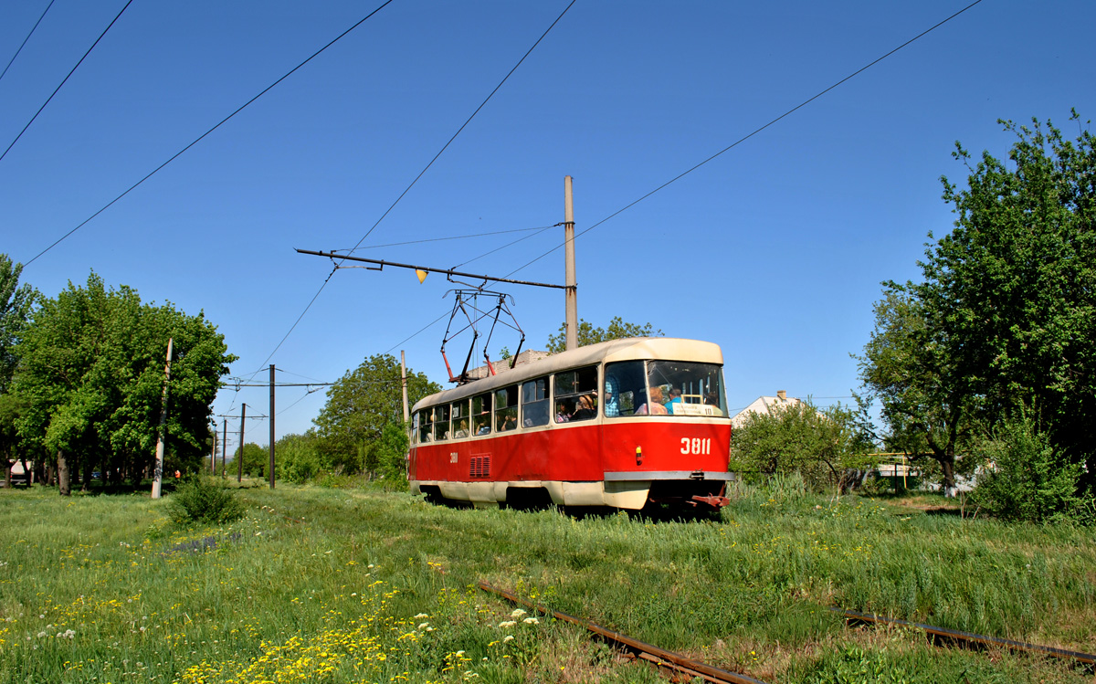 Донецк. Tatra T3 (двухдверная) №3811