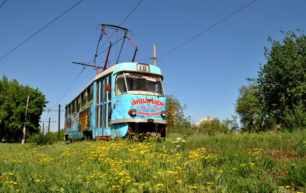 Донецк. Tatra T3 (двухдверная) №3813