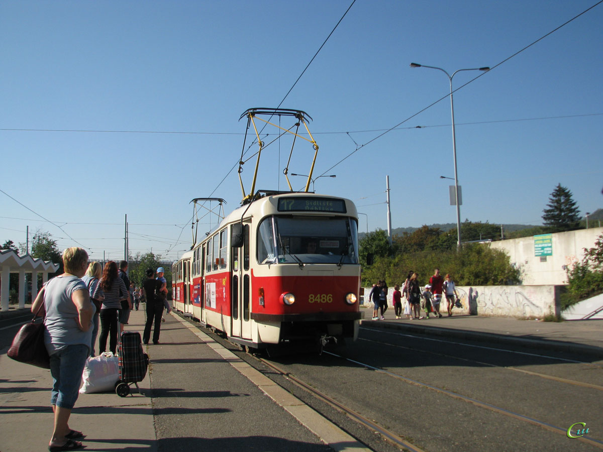 Прага. Tatra T3R.P №8486