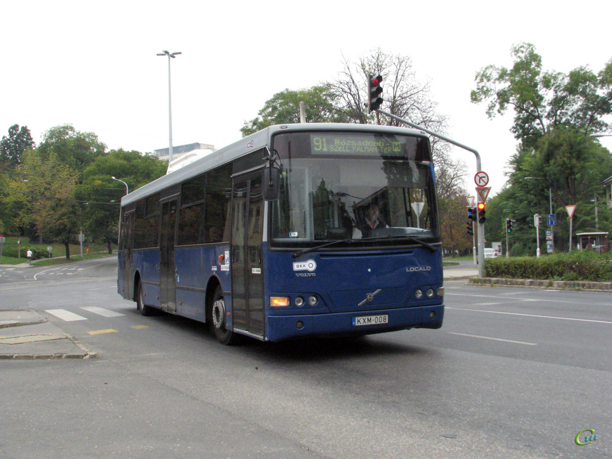 Будапешт. Alfabusz Localo (Volvo B7RLE) KXM-008