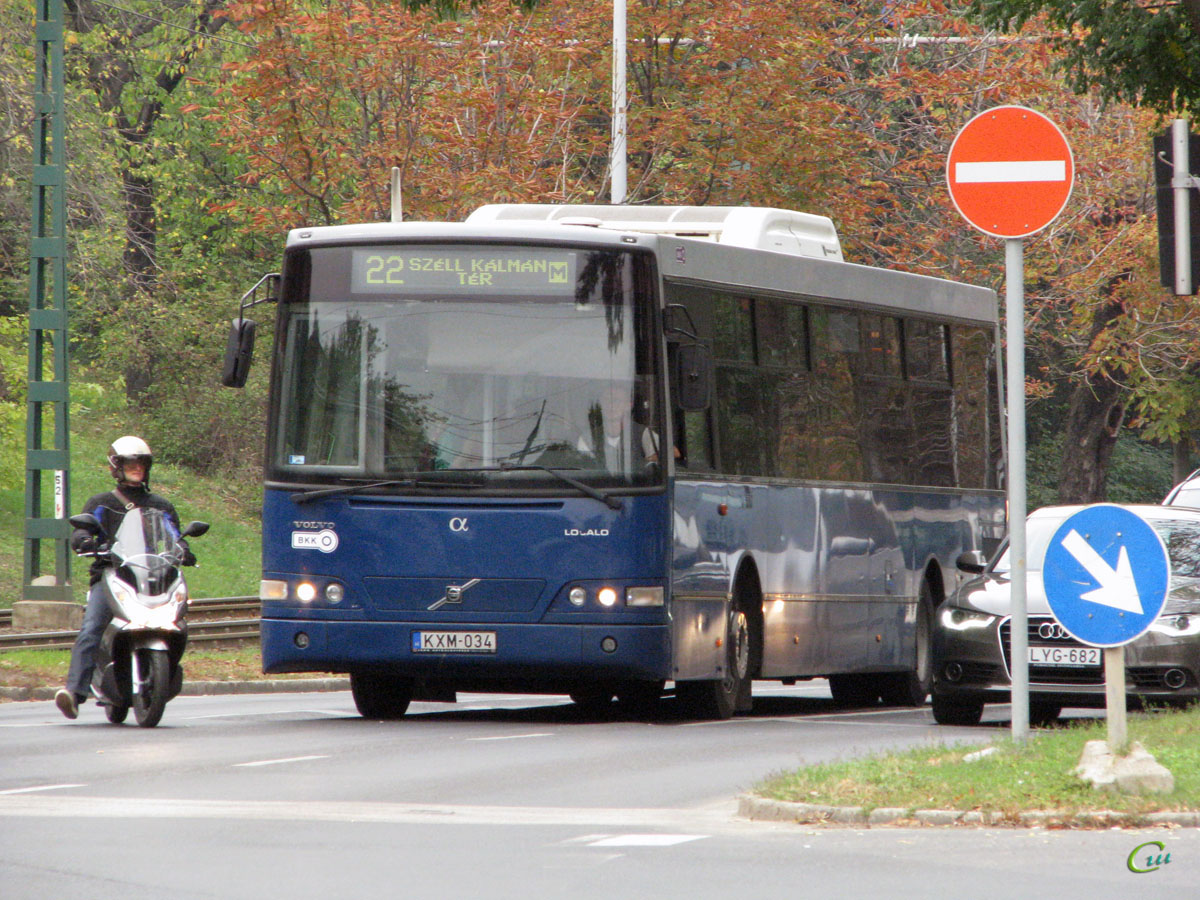 Будапешт. Alfabusz Localo (Volvo B7RLE) KXM-034