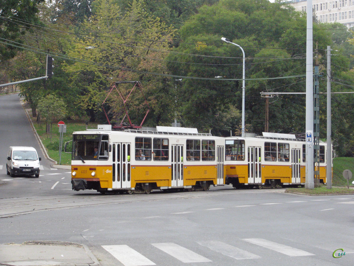 Будапешт. Tatra T5C5 №4314, Tatra T5C5 №4327