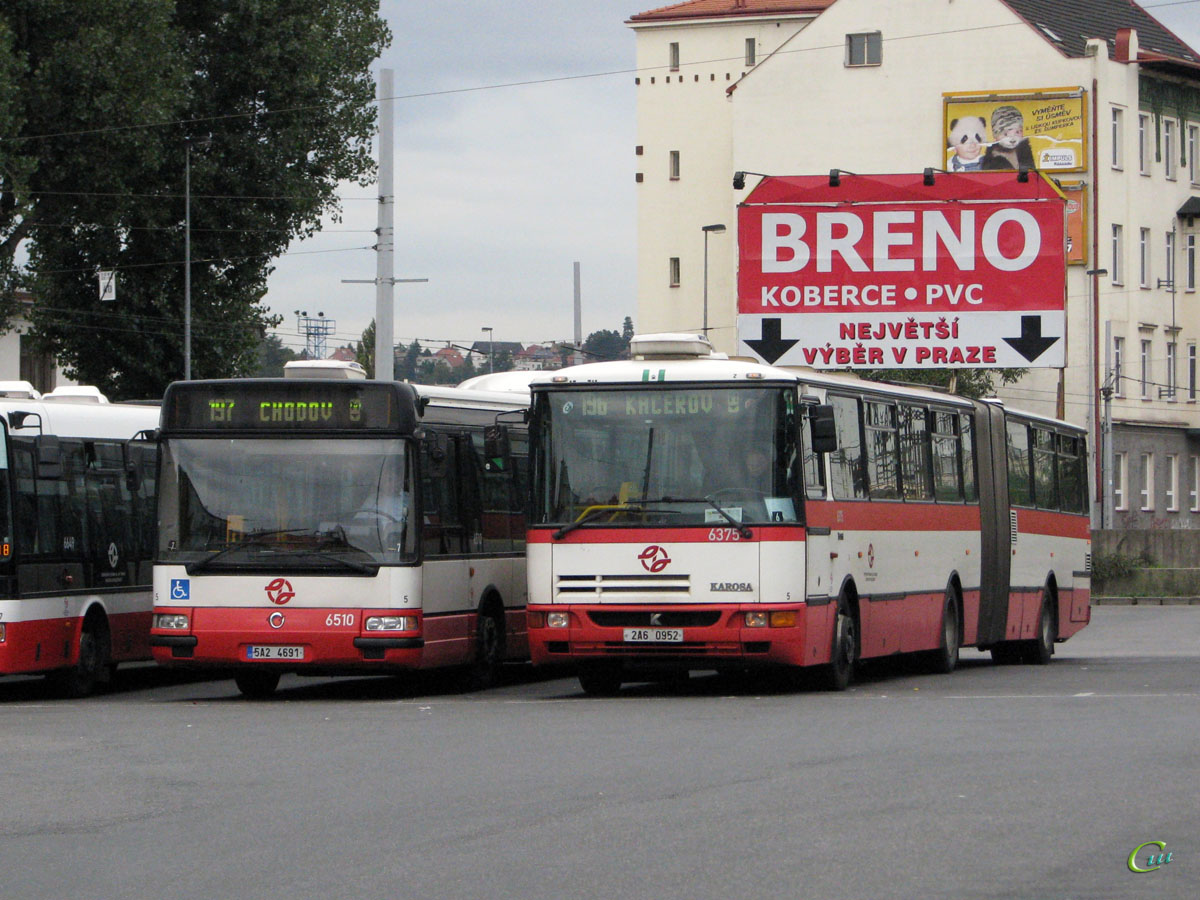 Прага. Irisbus Agora L/Citybus 18M 5A2 4691, Karosa B961 2A6 0952
