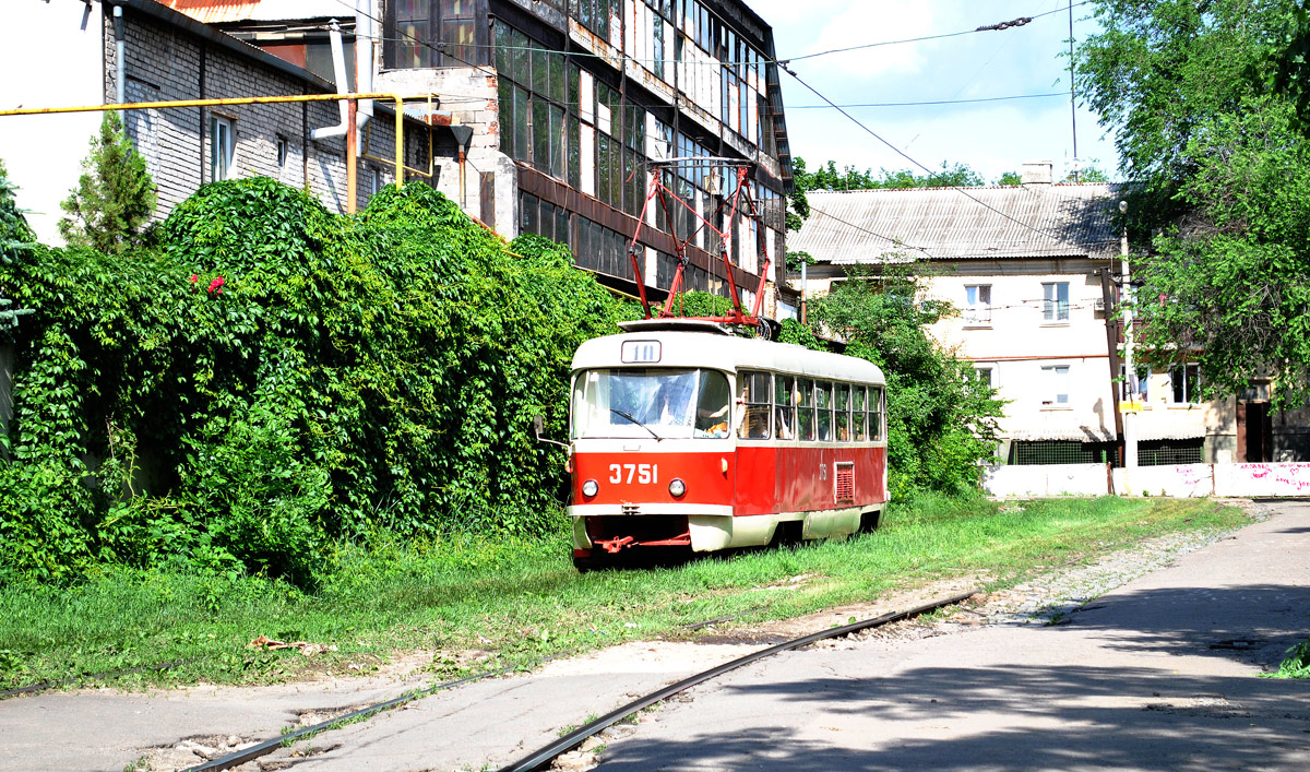 Донецк. Tatra T3 (двухдверная) №3751